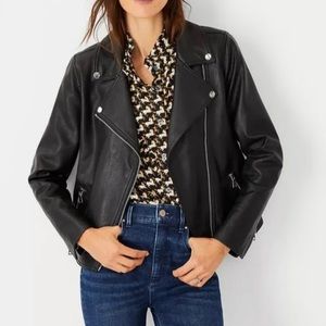 Ann Taylor faux leather jacket.